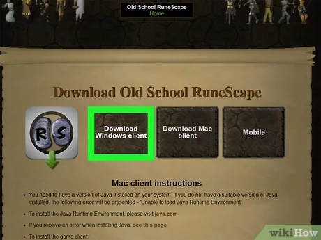 Old Runescape Download Client Mac